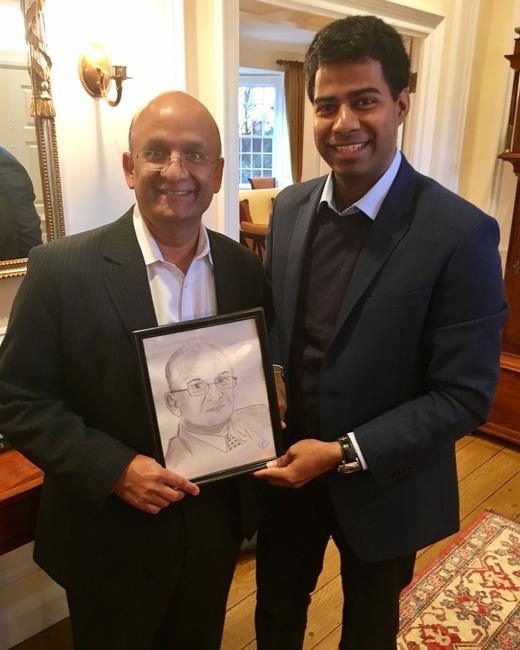 Nitin Nohria with a Talisman portrait